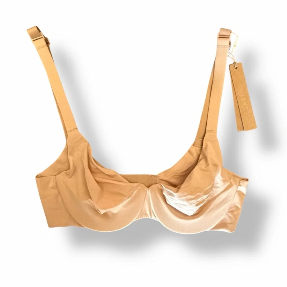 SKIMS Smoothing‎ Intimates Unlined Full Coverage Bra Clay - Picture 3 of 5